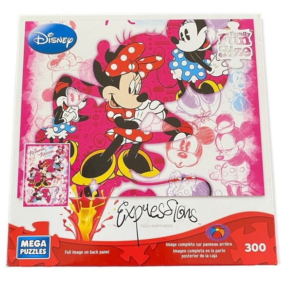 MEGA Puzzles Disney Expressions Minnie Forever 300 Piece Puzzle - Picture 1 of 10